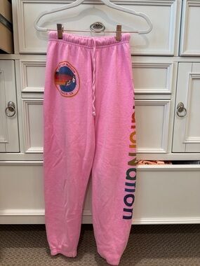 Aviator Nation pink sweatpants